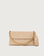 Orciani - Borsa a spalla Missy Longuette Nappa in pelle con tracolla avorio