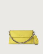 Orciani 23W-B02152--_SOF-ACD Borsa a spalla Missy Longuette Soft in pelle con catena e tracolla acido