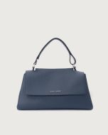 Orciani 24S-B02159_SOF_NVY Borsa Sveva Longuette Soft in pelle con tracolla blu navy