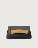 Orciani 24S-B02169--_CHO-ORO Clutch Gossip Nappa Chain in pelle oro