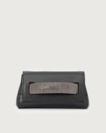 Orciani 24W-B02169--_CHC-NER Clutch Gossip Nappa Chain in pelle nero