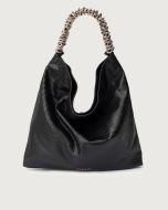 Orciani 24W-B02172_CCN-NER Borsa a spalla Todo Cocco in nappa stampa cocco nero