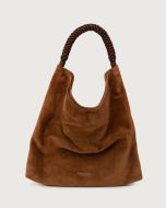 Orciani - Borsa Todo Peach a spalla in suede sella