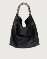 Orciani 24W-B02172_SSE_NER Borsa a spalla Todo Sense in pelle martellata nero