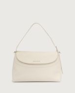 Orciani 24W-B02176_SOF-BIA Borsa a spalla Nana Soft in pelle martellata con tracolla bianco