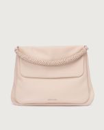 Orciani - Borsa a spalla Diana Sense Scooby Large in pelle con tracolla acqua bianca