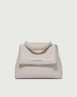 Orciani - Borsa Sveva Sense Scooby Small a mano in pelle con tracolla acqua bianca