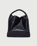 Orciani - Borsa Todo Sense Scooby a spalla in pelle martellata nero