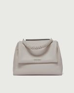 Orciani - Borsa Sveva Sense Scooby Media a spalla in pelle con tracolla acqua bianca