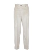 Peserico Easy - Pantalone in velluto a coste beige 