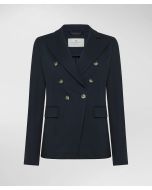 Peuterey - Blazer doppiopetto in punto Milano ACHILL JE blu grafite