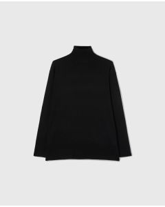 Aspesi - Dolcevita in lana merino con vestibilità ampia nero