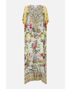 Camilla - Caftano slim con spacco Flor Fantastica