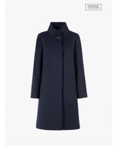 Cinzia Rocca UR2900165E902 Cappotto svasato in puro cashmere blu