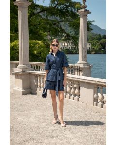 Clips Camicia denim ricamato indaco E364973481