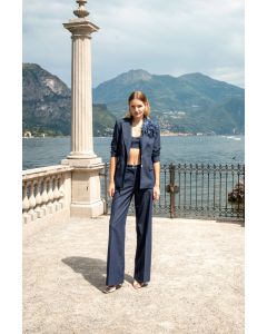 Clips - Pantalone denim blu notte