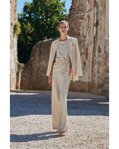 Clips - Pantalone largo sabbia