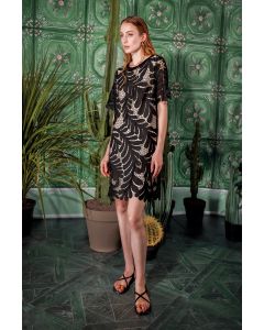 Clips Tricot - Abito di pizzo nero