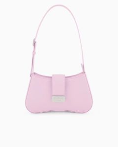 Emporio Armani - Borsa a spalla hobo con fibbia logata rosa