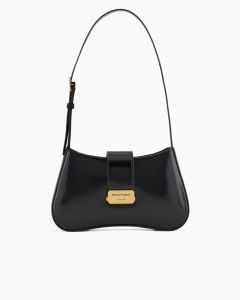 Emporio Armani EW001778AF14068UC001 Borsa a spalla hobo con fibbia logata nero