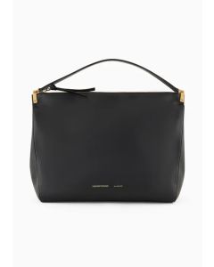 Emporio Armani Y3E247YZA6D180001 Borsa a mano grande in pelle liscia nero