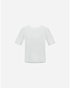 Herno - T-shirt in jersey con spacchetti bianco