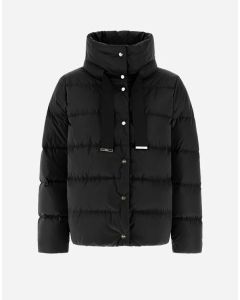 Herno - Cappa in raso nero
