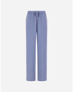 Herno - Pantaloni in lucent cady azzurro