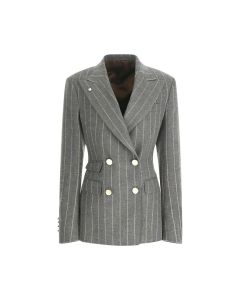 L.B.M. 1911 - Giacca Elena gessata grigio fumo