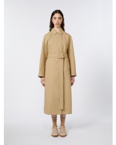 Max Mara - Impermeabile lungo in tela antigoccia ALIBI sabbia