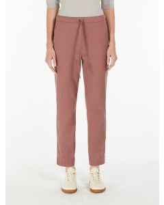 Max Mara - Pantalone jogging in drill di cotone MARA malva