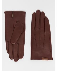 Max Mara 65660186001 LEMMA Guanti in pelle con interno in lana borgogna