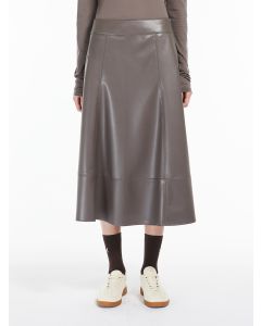 Max Mara - Gonna in jersey spalmato MARZIA fango