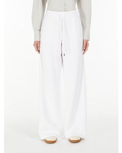 Max Mara - Pantaloni in felpa di cotone VELES bianco