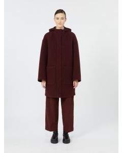 Max Mara - Cappotto lungo in misto lana TANTALO borgogna