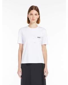 Max Mara - T-shirt in jersey interlock OPUNZIA bianco