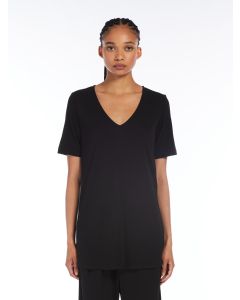 Max Mara - Blusa in jersey crepe di viscosa DURANTE nero