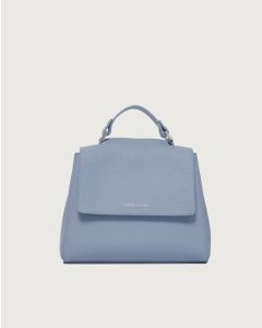 Orciani - Borsa Sveva Soft Piccola a mano in pelle con tracolla cielo