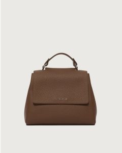 Orciani - Borsa Sveva Soft Piccola a mano in pelle con tracolla cocoa