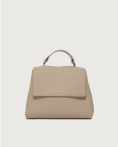 Orciani - Borsa Sveva Soft Piccola a mano in pelle con tracolla sabbia