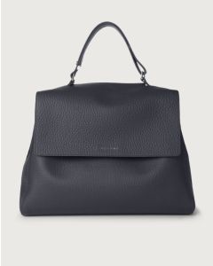 Orciani - Borsa a spalla grande Sveva Soft in pelle con tracolla navy
