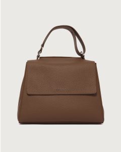 Orciani - Borsa Sveva Soft Media a spalla in pelle con tracolla cocoa