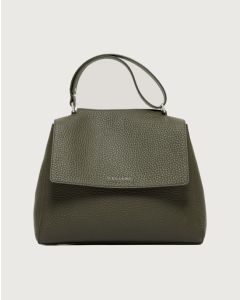 Orciani - Borsa Sveva Soft Media a spalla in pelle con tracolla bosco