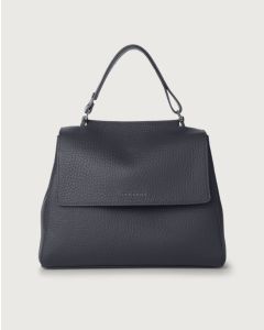 Orciani - Borsa Sveva Soft Media a spalla in pelle con tracolla navy