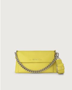 Orciani 23W-B02152--_SOF-ACD Borsa a spalla Missy Longuette Soft in pelle con catena e tracolla acido