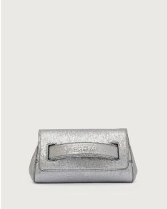 Orciani 24W-B02169--_LGH-ARG Clutch Gossip Light in nappa stampata argento