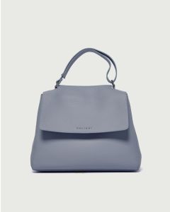 Orciani - Borsa Sveva Soft Media a spalla in pelle con tracolla polvere