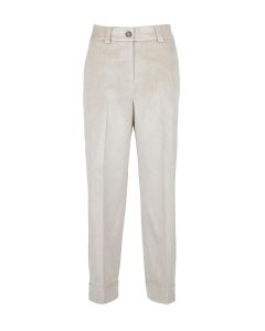 Peserico Easy - Pantalone in velluto a coste beige 