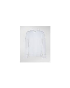 Peuterey PED398799012108BIAOF SYRMA JPN Maglia leggera in felpa di nylon bianco