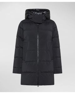 Peuterey - Piumino con cappuccio in contrasto materiale UNIX ML BMAT corvo - nero